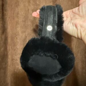 UGG Over-Ear Black Fur Headphones